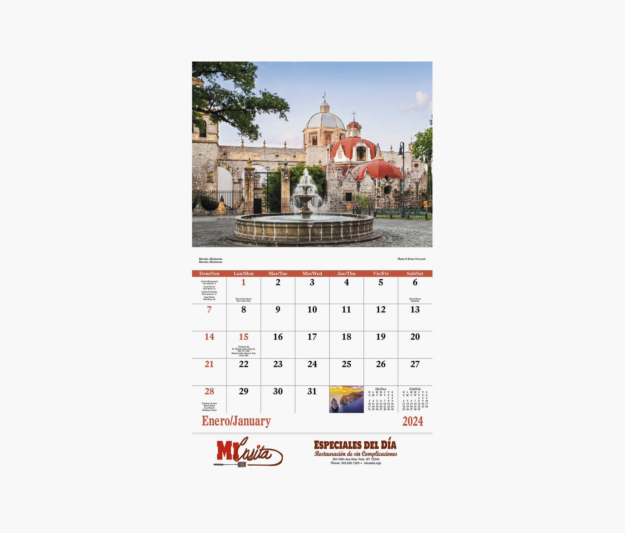 Mexico Stapled Calendar | HALO Branded Solutions