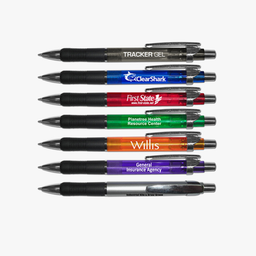 LiquiMark® Tracker Gel Retractable Gel Pen With Rubber Grip HALO