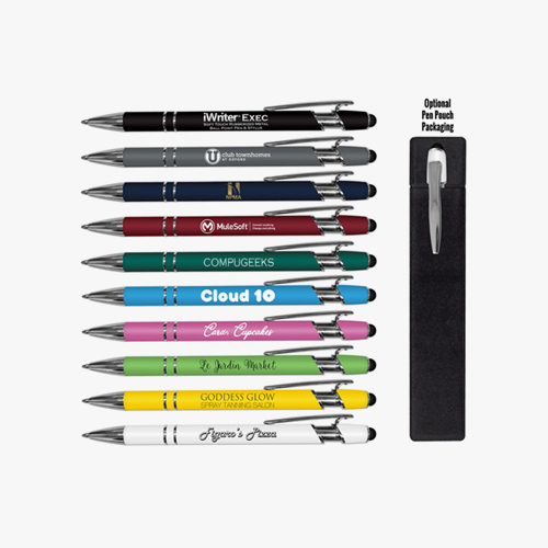 LiquiMark® iWriter® Exec Stylus & Soft Touch Rubberized Metal