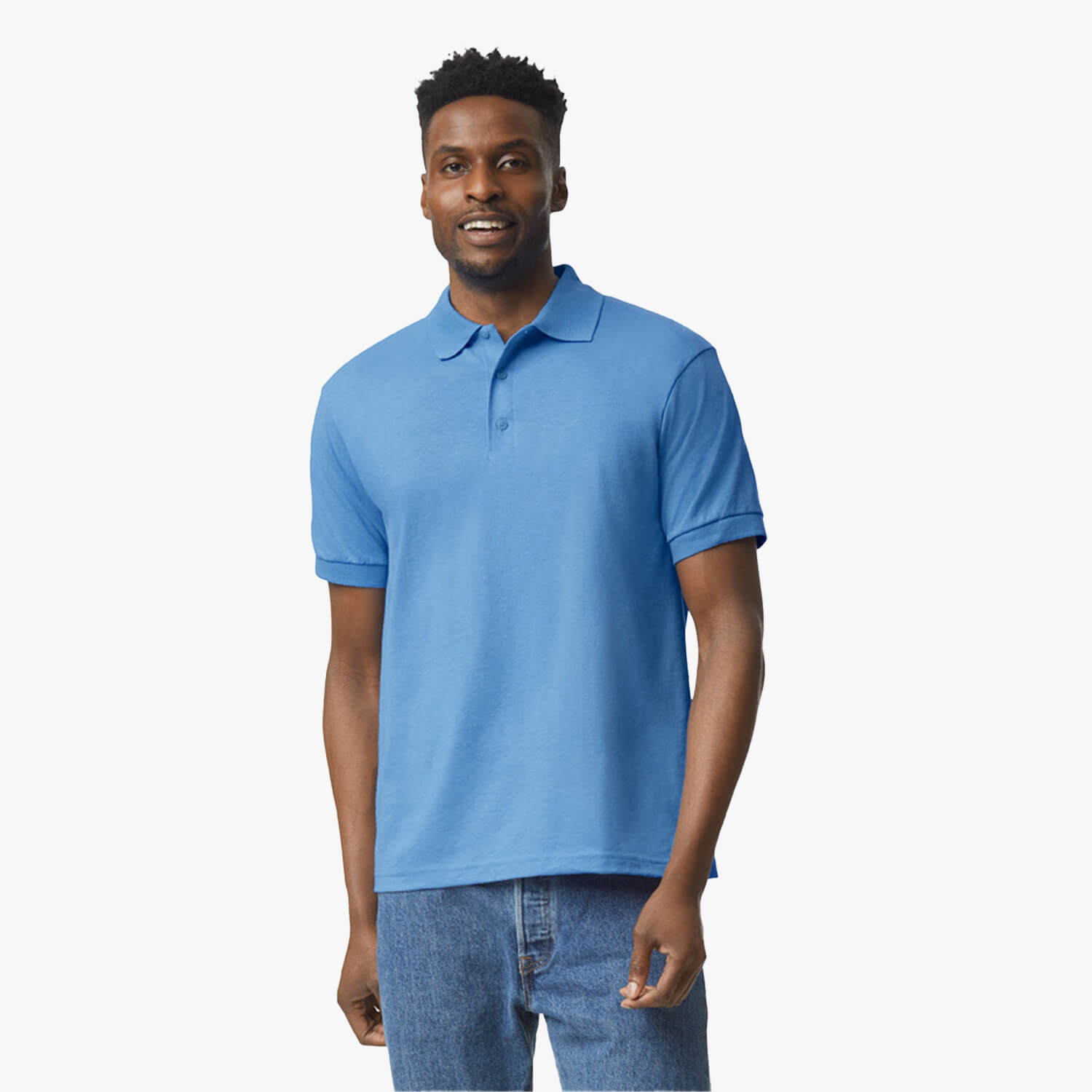 Halo halo polo in aqua blue