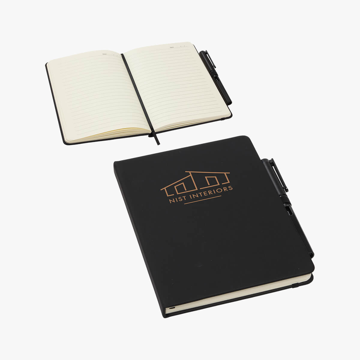Quorum Soft Touch Journal with Matching Color Gel Pen HALO Branded