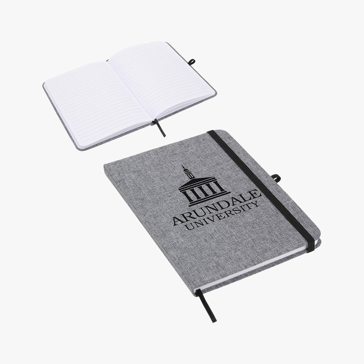 Threaded Journal Twill Heathered Journal | HALO Branded Solutions